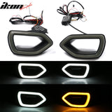 2015-2023 Dodge Charger Widebody SRT Black Front Bumper W/LED Light PP