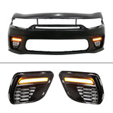 2015-2023 Dodge Charger Widebody SRT Unpainted Front Rear LED Bumpers