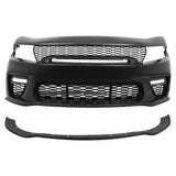 2015-2023 Dodge Charger  Front Bumper Cover Grill LED Widebody Black P