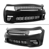 2015-2023 Dodge Charger  Front Bumper Cover Grill LED Widebody Black P