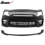 2015-2023 Dodge Charger  Front Bumper Cover Grill LED Widebody Black P