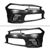 2015-2023 Dodge Charger Widebody LED Front Bumper Cover Yellow Lip PP