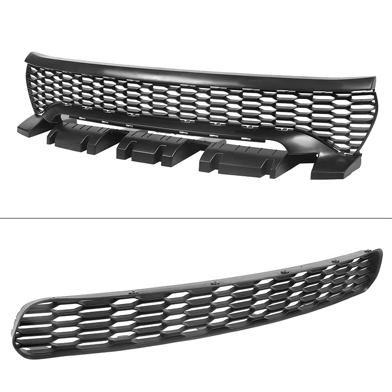 2015-2023 Dodge Charger Widebody LED Front Bumper Cover Yellow Lip PP