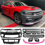2015-2023 Dodge Charger Widebody SRT LED Front Bumper Cover Pink PP