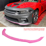 2015-2023 Dodge Charger Widebody SRT LED Front Bumper Cover Pink PP