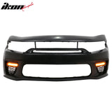 2015-2023 Dodge Charger Widebody SRT LED Front Bumper Cover Pink PP