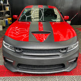 2015-2023 Dodge Charger Widebody LED Bumper Cover Matte Black Lip PP