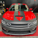 2015-2023 Dodge Charger Widebody LED Bumper Cover Matte Black Lip PP