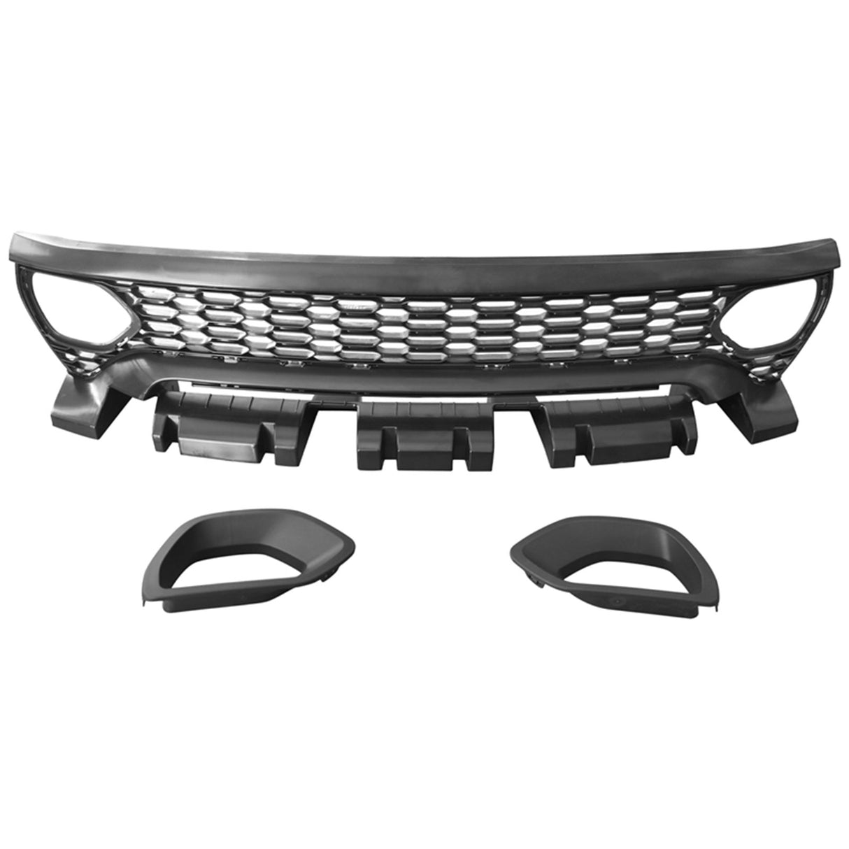 2015-2023 Dodge Charger Widebody LED Bumper Cover Matte Black Lip PP
