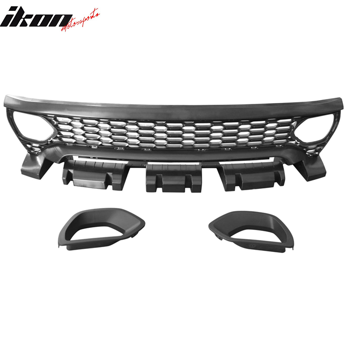 2015-2023 Dodge Charger Widebody LED Bumper Cover Matte Black Lip PP
