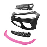 2015-2023 Dodge Charger Widebody SRT Rear Front Bumper Pink Lip PP LED