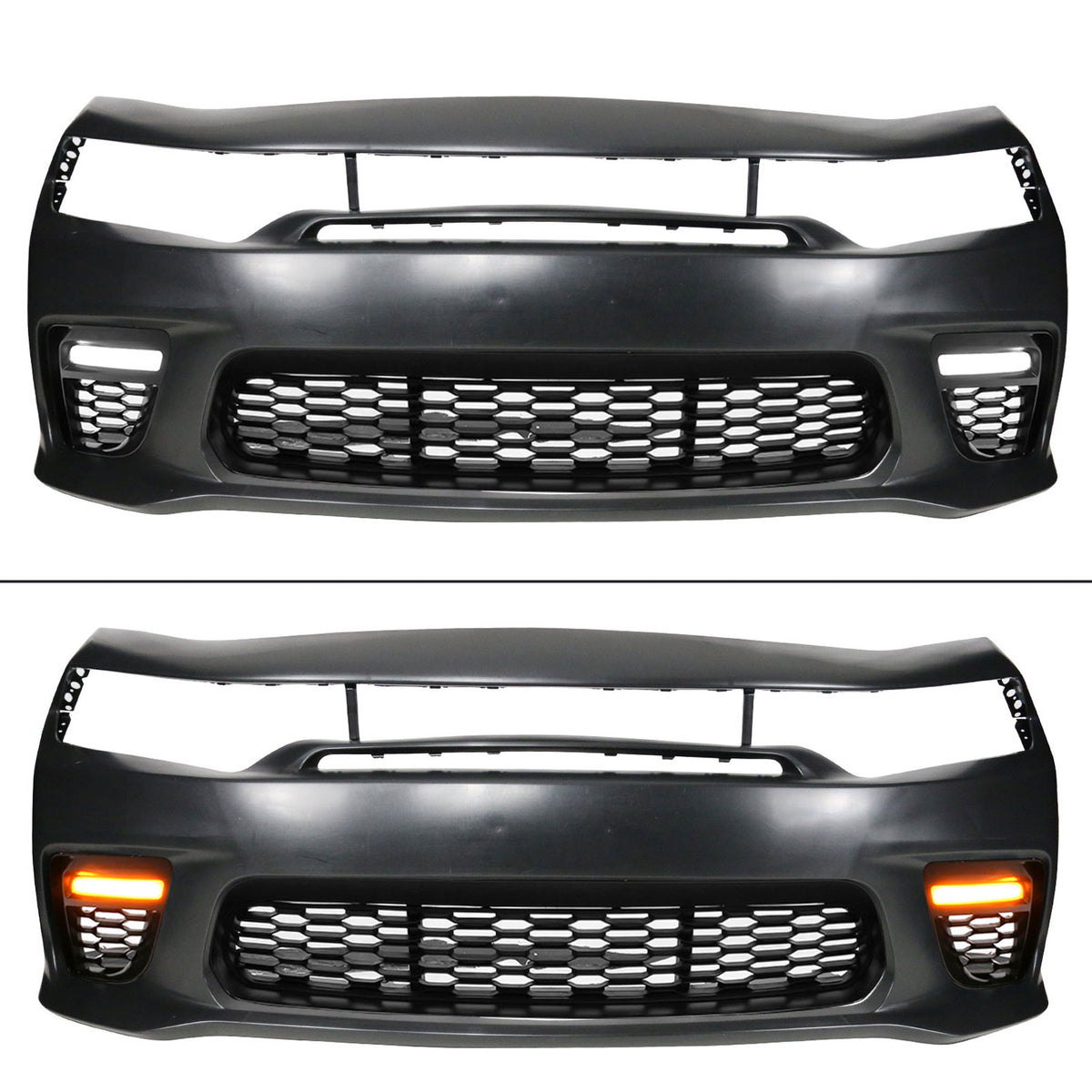 2015-2023 Dodge Charger Widebody SRT Rear Front Bumper Pink Lip PP LED