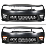 2015-2023 Dodge Charger Widebody SRT Rear Front Bumper Pink Lip PP LED