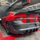 2015-2023 Dodge Charger Widebody SRT LED Front Bumper Matte Black Lip