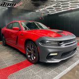 2015-2023 Dodge Charger Widebody SRT LED Front Bumper Matte Black Lip