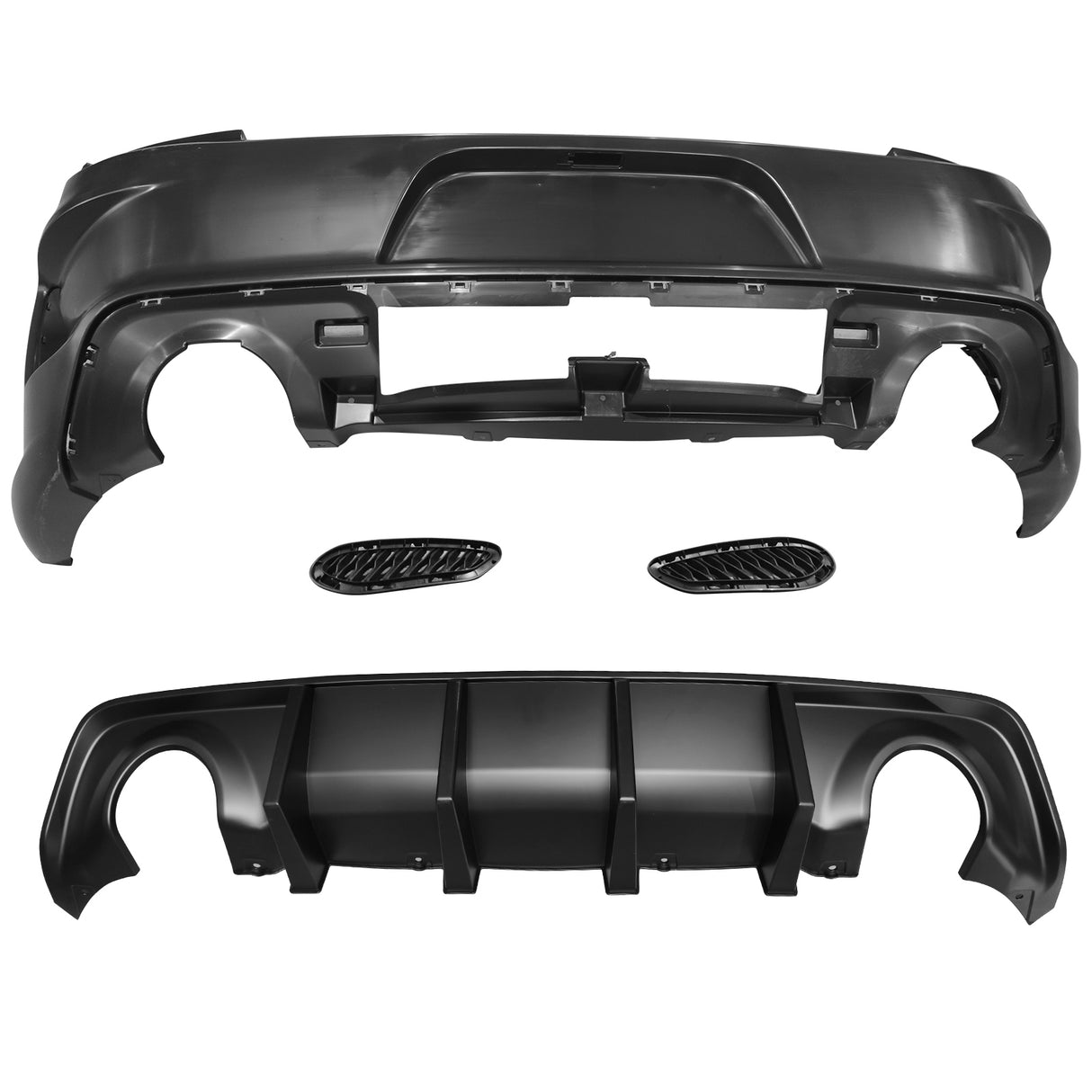2015-2023 Dodge Charger Widebody SRT Front Bumper Yellow Lip PP LED