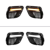2015-2023 Dodge Charger Widebody SRT Front Bumper Yellow Lip PP LED