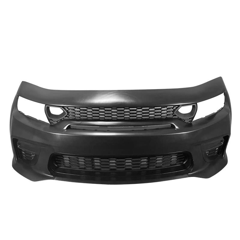 2015-2023 Charger IKON Matte Black Front Rear Bumper Covers LED PP