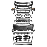 2015-2023 Charger Widebody Rear Bumper Covers W/ SRT Grilles LED ABS