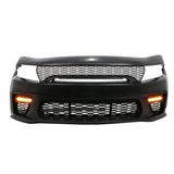 2015-2023 Charger Widebody Rear Bumper Covers W/ SRT Grilles LED ABS