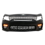 2015-2023 Charger IKON Gloss Black Front Rear Bumper Covers LED PP