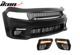 2020-2023 Dodge Charger Widebody Front Bumper Cover W/ Grille LED PP