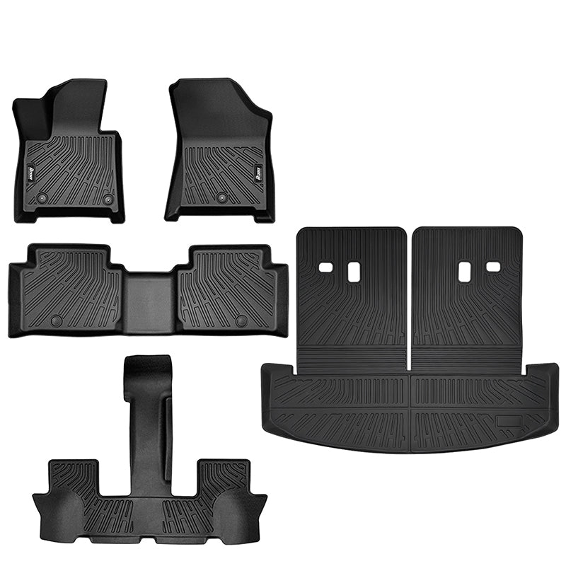 2024-2026 Hyundai Santa Fe 3D Molded Floor Mats + Trunk Mat Carpet TPE