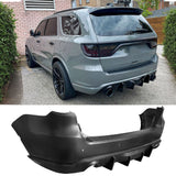 2021-2024 Dodge Durango Rear Bumper Cover Hellcat Style V2 Diffuser
