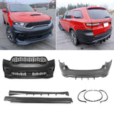 21-24 Dodge Durango Front Rear Bumper Cover Hellcat Style V1 Diffuser