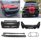 21-24 Dodge Durango Front Rear Bumper Cover Hellcat Style V2 Diffuser