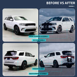 21-24 Dodge Durango Front Rear Bumper Cover Hellcat Style V2 Diffuser
