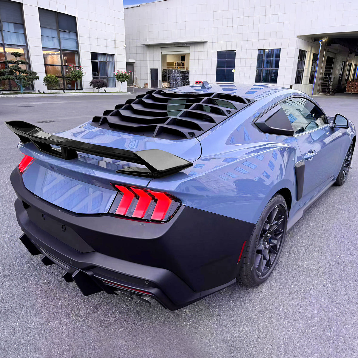Trunk Spoiler for Ford Mustang Dark Horse 2024-2026 Matte W/ Gurney Flap
