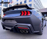 2024-2025 Ford Mustang Dark Horse Gloss Trunk Spoiler W/ Gurney Glap