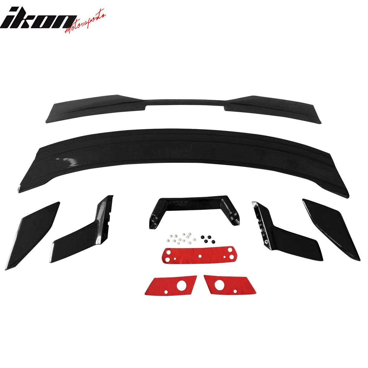 2024-2025 Ford Mustang Dark Horse Gloss Trunk Spoiler W/ Gurney Glap