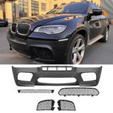 2008-2014 BMW X5 E71 Front Bumper Conversion Grille X6M Style Black PP
