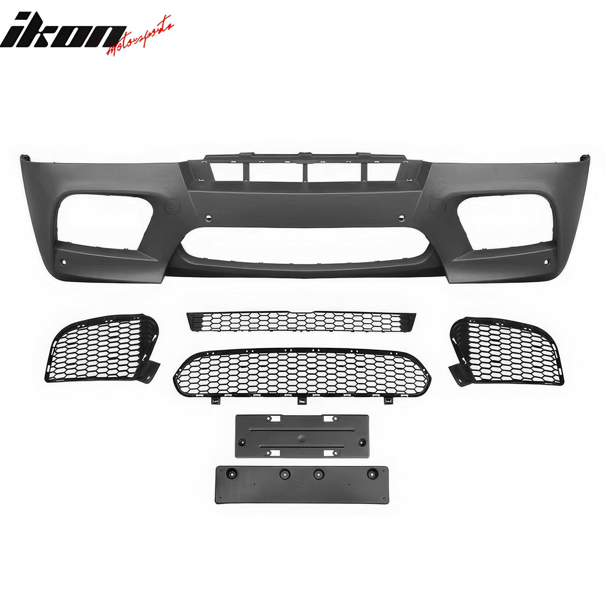 2008-2014 BMW X5 E71 Front Bumper Conversion Grille X6M Style Black PP