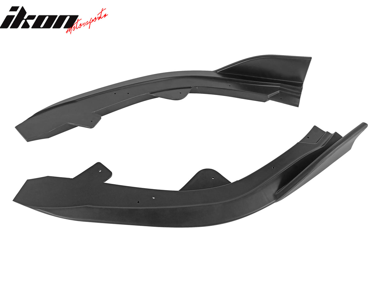 2019-2025 Toyota Corolla Matte Black Front Splitters + Side Canards