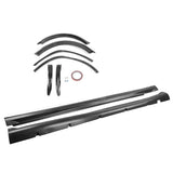 2015-2023 Charger IKON Matte Black Front Rear Bumper Covers LED Grille