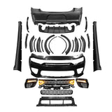 2015-2023 Charger IKON Matte Black Front Rear Bumper Covers LED Grille