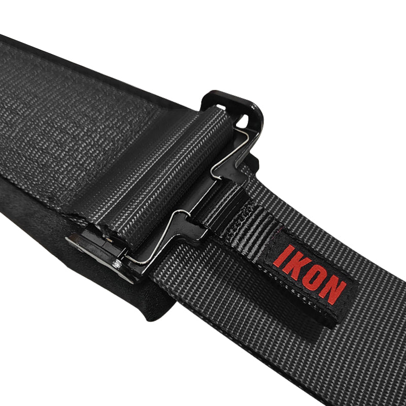 Universal Racing Seat Belt Harness 3" 4 Point Strap Buckle Nylon Black