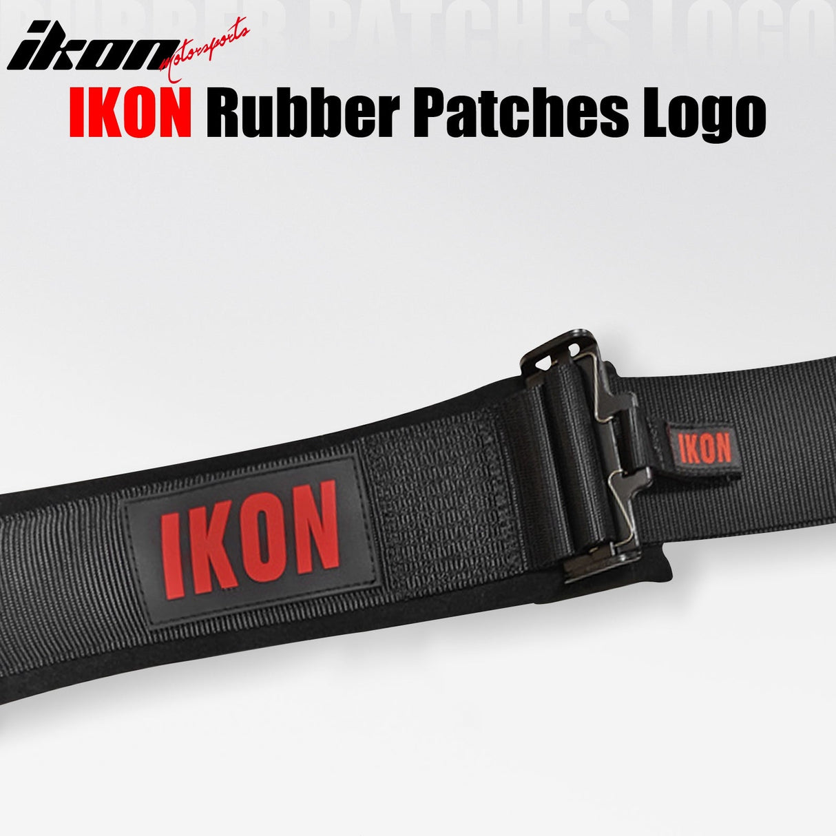 Universal 3" Wide 4 Point Buckle Racing Seat Belt Harness Nylon Black