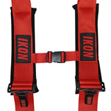 Universal Racing Seat Belt Harness 3" 4 Point Strap Buckle Nylon Red