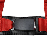 Universal Racing Seat Belt Harness 3" 4 Point Strap Buckle Nylon Red