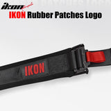 Universal 2" Wide 4 Point Buckle Racing Seat Belt Harness Nylon Black