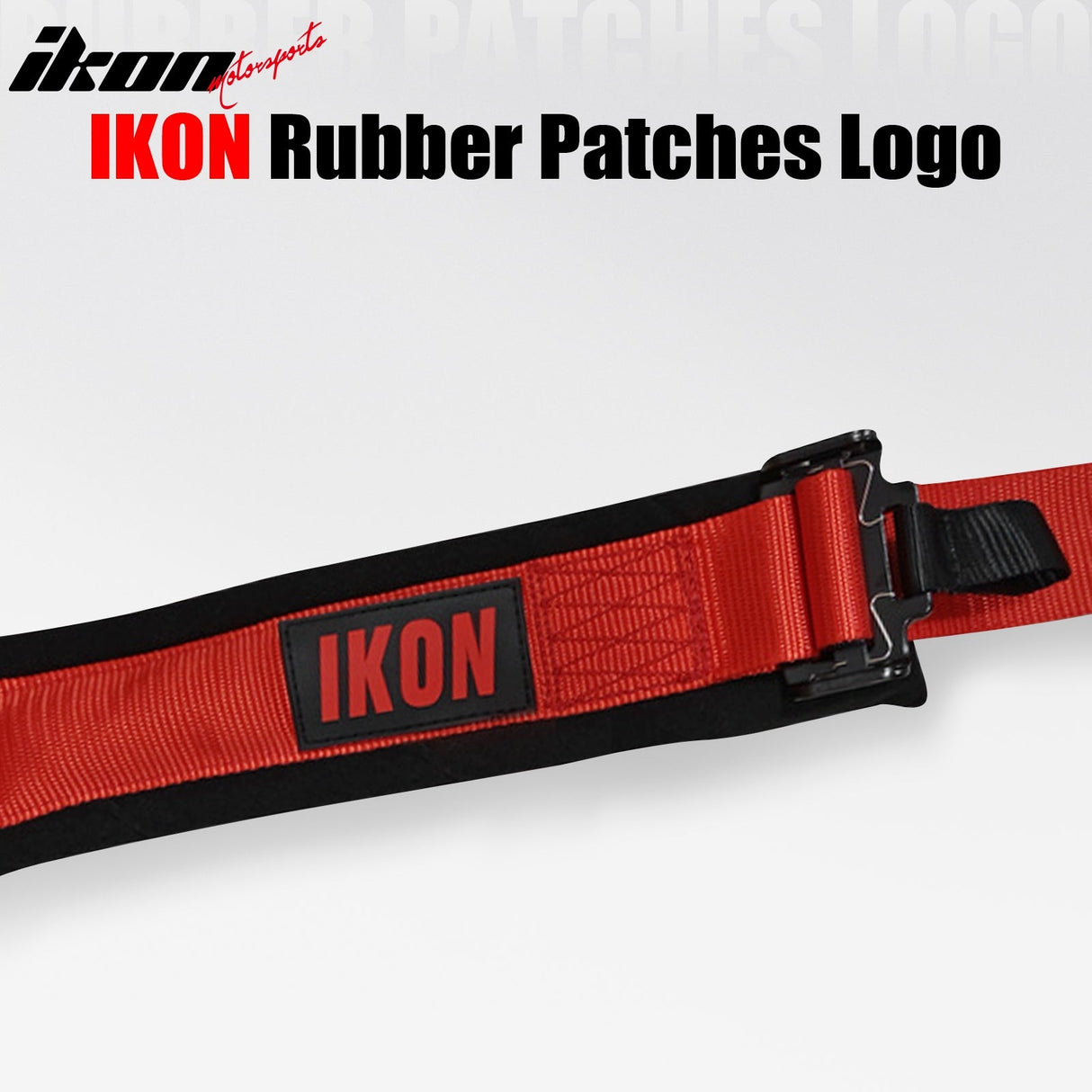 Universal 2" Wide 4 Point Buckle Racing Seat Belt Harness Nylon Red