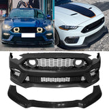 2018-2023 Ford Mustang 21+ Mach 1 Front Bumper Cover LED Grille W/ Lip