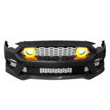 2018-2023 Ford Mustang 21+ Mach 1 Front Bumper Cover LED Grille W/ Lip
