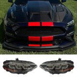 2018-2023 Ford Mustang Mach 1 Front Bumper Cover LED Headlights W/ Lip