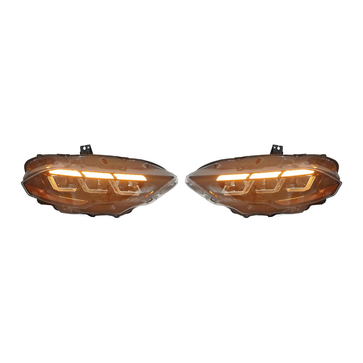 2018-2023 Ford Mustang Mach 1 Front Bumper Cover LED Headlights W/ Lip