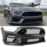 2015-2017 Ford Mustang Front Bumper Conversion W/ Headlights Grille PP